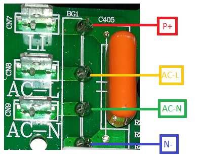 ZWARTY(0,5 V DC) N- AC-L ZWARTY(1V DC) AC-L N- ROZWARTY N-