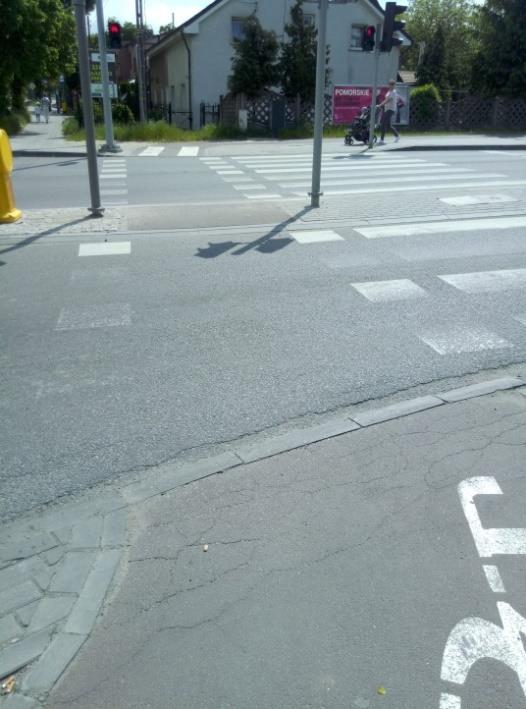 pierwszym odcinku ul.