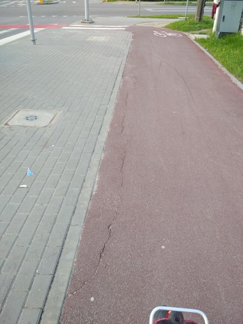 Usunięcie pęknięcia na ścieżce