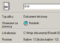 Analogicznie jest w przypadku zapisu pojedynczy znacznik \n zapisywany jest do pliku fizycznie w postaci pary \r\n. Ilustruje to Rysunek 4.