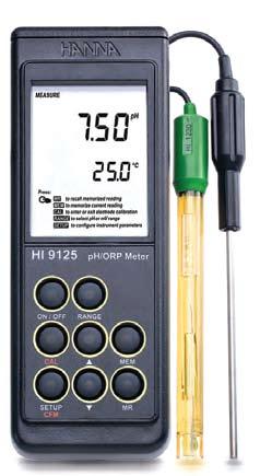 walizce transportowej PH METRY 1804 zł HI 9125 HI 9125-2200 zł DANE TECHNICZNE HI 9125 ph; Temperatury; mv -2.00 do 16.00 ph; -20.0 do 120.0 C; ±699.9 mv ; ±1999 mv ph; Temp; mv 0.01 ph; 0.1 C; 0.