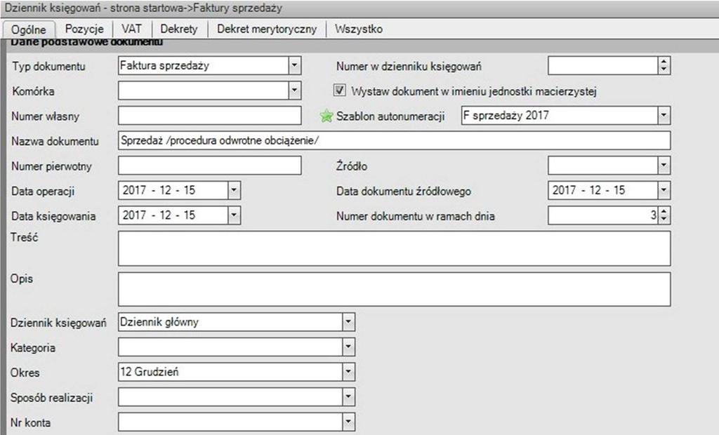 Faktury sprzedaży Ustawa o VAT obejmuje katalog sprzedaży towarów i usług objętych procedurą odwrotnego obciążenia.