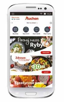 Pobierz aplikacj Auchan Kupony rabaty tylko w aplikacji Gazetki w zasięgu ręki Twój sklep praktyczne informacje Inspiracje przepisy i porady Łatwiej dla