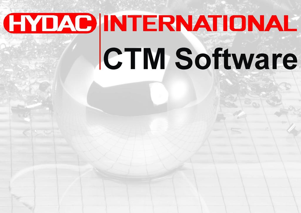 Okno informacyjne Okno informacyjne Wersja: V 1.10 Oprogramow xxx i Copyright 2008-2009 by HYDAC Filter Systems GmbH Filtersystems_support@hydac.