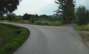 5 6 7 16,30-16,50 km od startu seria szybkich łuków w otwartym terenie.