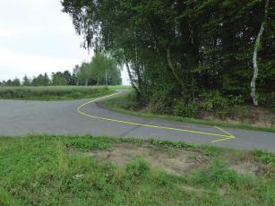 5 3a 4 3b 3,30-3,90 km od startu lewy 90, prawy nawrót