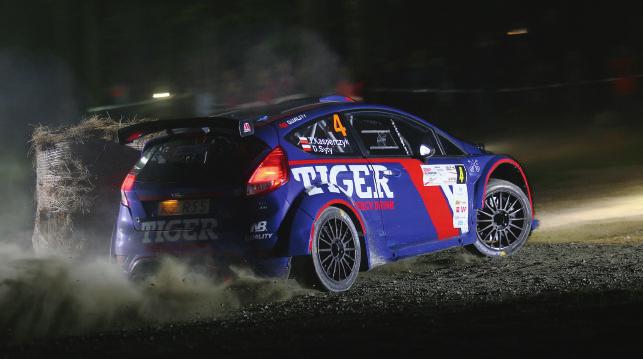 Heller Ford Fiesta Proto 18 Poloński/Sitek (pierwszy raz na pokładzie Fiesty R5) odpadli na końcowym OS 8. 52. Rajd Dolnośląski Hotel Zieleniec też pokazał ciekawą trasę.