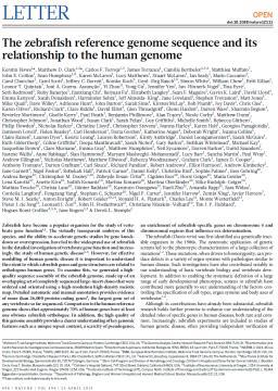 ->70% ludzkich genów ma przynajmniej jeden odpowiednik u danio Fengzhu Xiong, Sean Megason Harvard Medical School -Zaletą jest dostępność różnorodnych mutantów i linii reporterowych 13 National Tsing