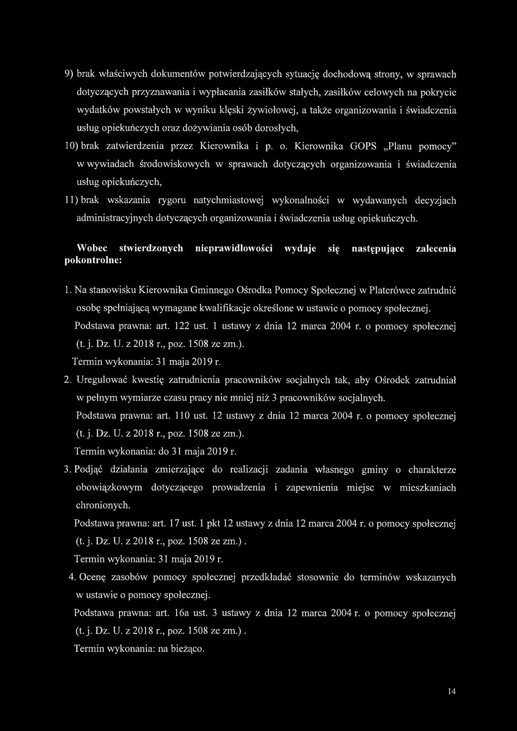 ganizowania i świadczenia usług op
