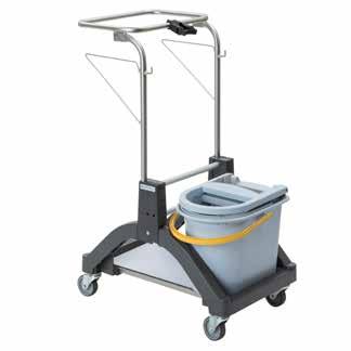 AQUVAVIZ TOOLS WÓZKI DO SPRZĄTANIA AquvaVIZ Wringboy Wózek AquvaVIZ może być wyposażony w produkt Wringboy. Kompaktowe wiadro pewnie i stabilnie stoi na podstawie.