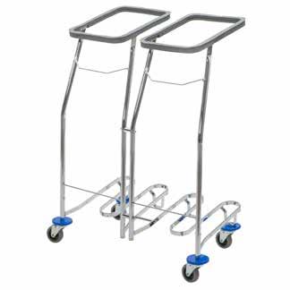 Meditrans wózek do transportu bielizny podwójny 10642 Wymiary: 73 x 46