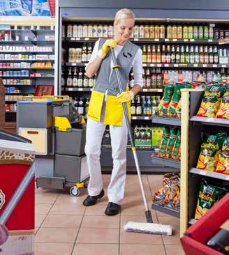 NA PIERWSZY RZUT OKA TOOLS MYCIE PODŁÓG VERMOP Idealny do małych, silnie zabrudzonych powierzchni Dwustronny mop o szerokości roboczej 30 cm Najlepszy rezultat mycia Czystość dzięki inteligentnemu