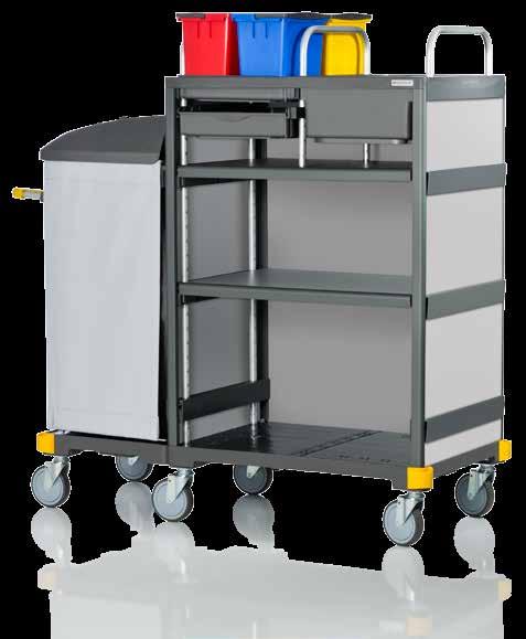 VERMOP TOOLS WÓZKI DO SPRZĄTANIA TOOLS EQUIPE HOTELOWY WÓZKI DO SPRZĄTANIA Modele z serii wózków hotelowych Equipe wyróżniają się wyjątkową zdolnością do przebudowy.