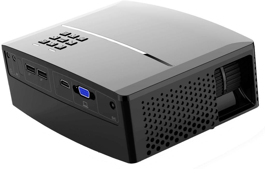 Obiektyw Wyjście audio (minijack) Odbiornik podczerwieni Wejście AV Gniazda USB Gniazdo zasilania