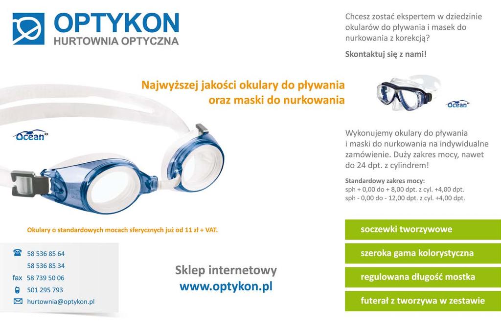 22 / optyka optyka / 23 Materiały soczewek okularowych wczoraj i dziś Fot. 1 Materiały, z których wykonane są soczewki okularowe, różnią się wieloma parametrami.