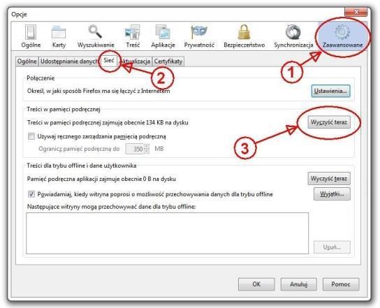 Mozilla Firefox Aby zmienić domyślne ustawienia otwierania plików PDF w przeglądarce Mozilla Firefox, należy na początku kliknąć w przycisk Otwórz menu (Rysunek 30-9 oznaczenie 1) w prawym górnym