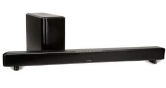 SOUNDBAR DHT-S514 Soundbar - kino domowe Siła elegancji: urządzenie DHT-S514 to stylowy panel dźwiękowy dostarczany wraz z bezprzewodowym głośnikiem niskotonowym, który można umieścić w dowolnym