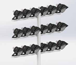 ~50% Energy Save 2 Years Guarantee IP65 130lm/W Chipy LED Philips, Osram Zasilacz Meanwell Reflektory stadionowe Lumax