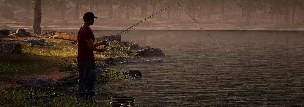 Zarzucanie wędki W grze Fishing Sim World dostępne są dwie metody zarzucania: podstawowa metoda zarzucania oraz pełna kontrola nad zarzucaniem. Podstawowa metoda zarzucania 1.