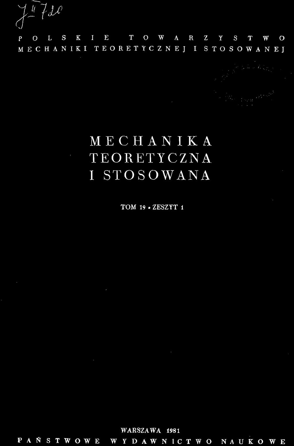 li,u) P O L S K I E T O W A R Z Y S T W O M E C H A N I K I T E O R E T Y C Z N E J I S T O S O W A N E J )
