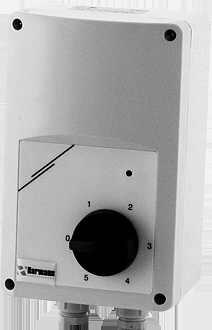 Cennik 201 Akcesoria elektryczne STR 1 Transformatorowy regulator prêdkoœci obrotowej do jednofazowych (20V, 50Hz) silników urz¹dzeñ rotacyjnych (wentylatory, pompy) Obudowa wykonana z odpornego na