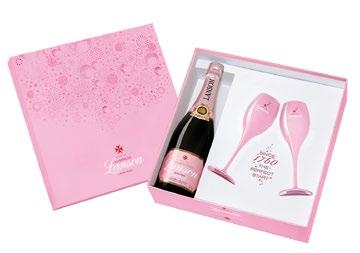 Champagne Lanson zestaw
