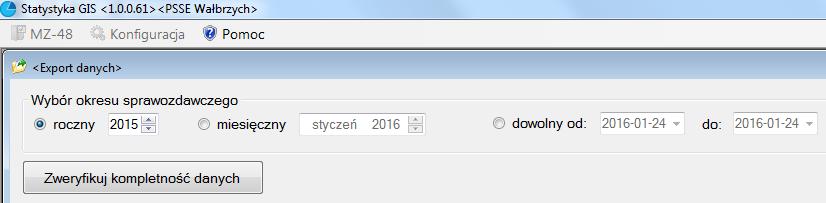 Jeżeli PSSE nie jest zobowiązane do sporządzania któregoś z działów sprawozdania należy dokonać zapisu sprawozdania bez wprowadzania danych.