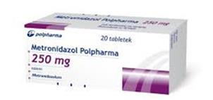 LECZENIE -pierwszy epizod choroby 3. METRONIDAZOL MTR leczenie podstawowe: 2-3 x 500mg p.
