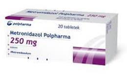 LECZENIE pierwszy nawrót choroby METRONIDAZOL MTR 3 x 500mg lub 4 x 250 mg p.
