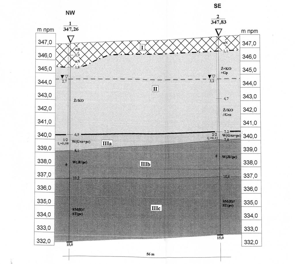 Donice żelbetowe 4/10 Konstrukcja donicy to przestrzenna konstrukcja w postaci poziomej płyty 160x160cm postawionej na 4 nóżkach żelbetowych o wymiarach 35.5x35.