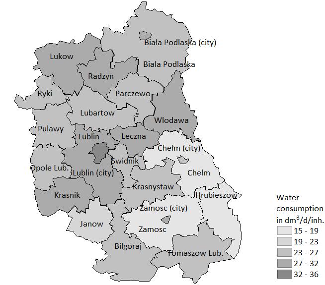 Analysis of Water Supply Infrastructure State in Lublin Province 331 Fig. 1.