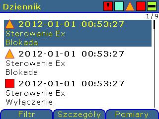 Po przekroczeniu określonej liczby zdarzeń, każde nowe zdarzenie rejestrowane jest na pozycji nr 1, a najstarsze jest usuwane z dziennika.
