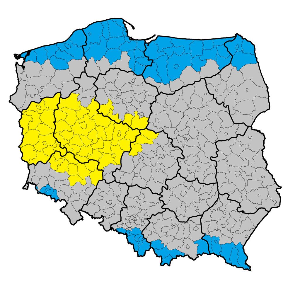 opracowanie własne Przestrzenny rozkład klimatycznego bilansu wodnego KBW i oceny klimatycznych uwarunkowań potrzeb nawodnień we wrześniu KBW [mm] Klasa klimatycznego bilansu