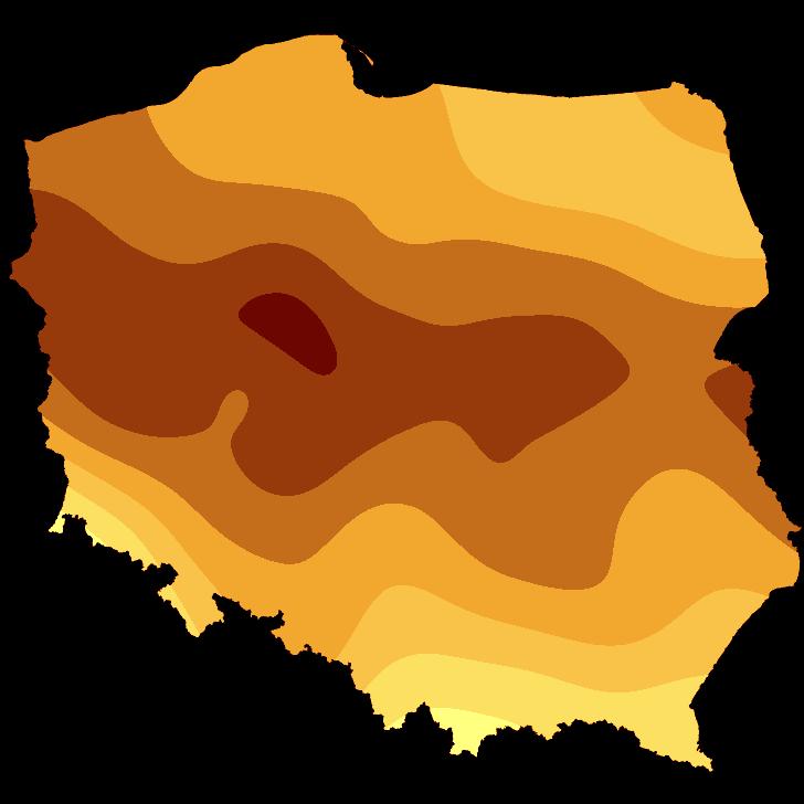 opracowanie własne Niedobory wody (mm) dla buraków cukrowych Rok suchy (p=20%) Rok średni (p=50%)