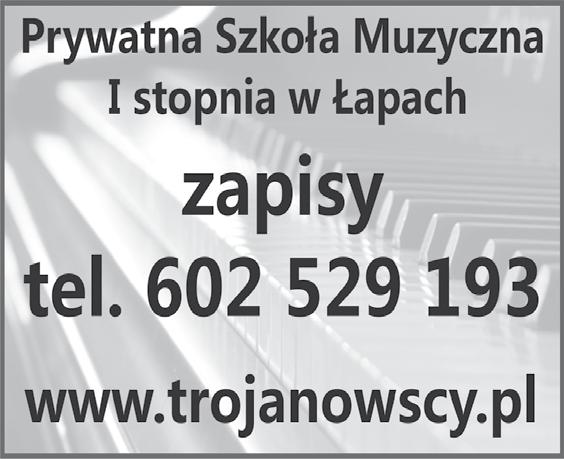 Gazeta Łapska wydawana przez Ośrodek Przedsiębiorczości w Łapach. Adres redakcji: 18-100 Łapy, ul. Gen.