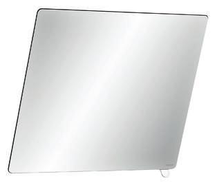 Wymiary lustra: 500 x 600 mm. Kąt nachylenia do 20. Uchwyt umożliwiający regulację kąta nachylenia lustra przez osobę siedzącą lub osobę na wózku inwalidzkim. Szybka i łatwa instalacja na wcisk.