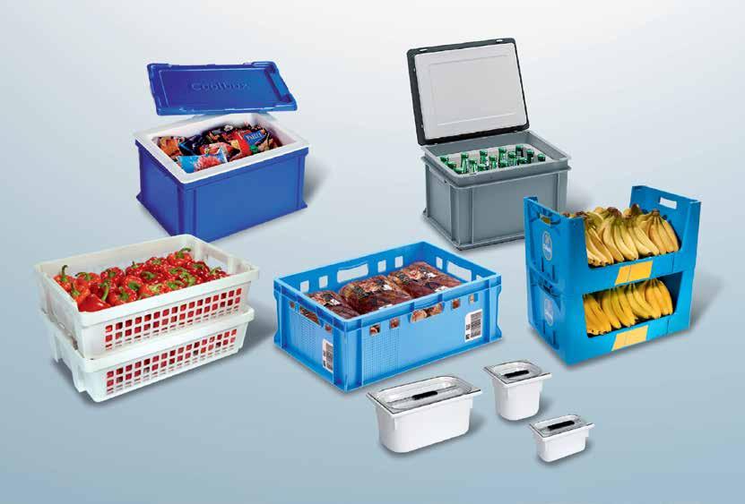 Apetycznie praktyczne 1 2 3 5 6 4 1 2 3 4 5 Pojemnik izotermiczny Coolbox Pojemniki izotermiczne umożliwiają składowanie i transport świeżych, schłodzonych i mrożonych artykułów spożywczych.