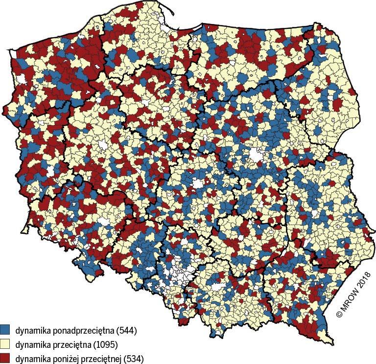 Rysunek 10. Syntetyczna miara oceny w zakresie problematyki demograficznej Źródło: opracowanie własne MROW 2018. Rysunek 11.