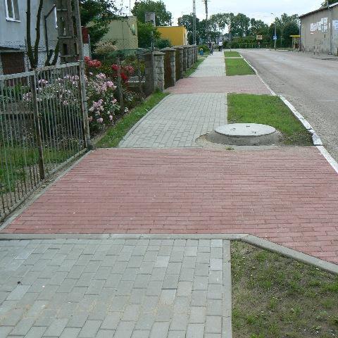 GRONOWO ELBLĄSKIE Remont chodnika z kostki betonowej POLBRUK