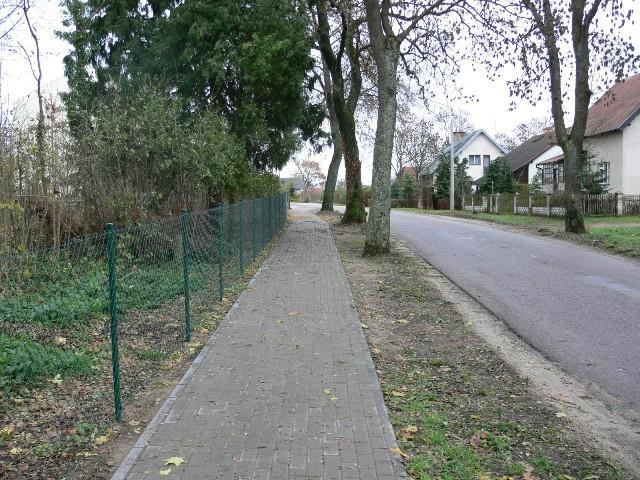 ZALEWO Budowa chodnika dla