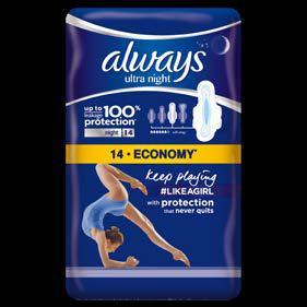 higieniczne Always Ultra 14-20 szt.