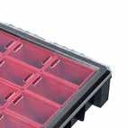 w najbardziej ekstremalnych warunkach. Organizer HD 400 w wersji z pojemnikami Combibox HD pozwala na komfortowe przechowywanie i transport dużych i ciężkich akcesoriów.