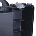 com new Plastic latches plastikowe zapięcia HD Case Reinforced ribs Żebra wzmacniające Pojemnik na elektronarzędzia HD Case Available colors Dostępne kolory Safety straps