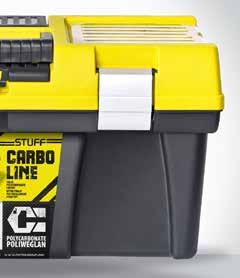 Each toolbox possess large and handy tray with a comfortable handle.