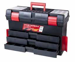 ToolBox Classic Master Basic Skrzynka narzędziowa Master Basic 510(L) x 255(W) x 335(H)mm SKRMAS3BCZAPG002 59055504193 42 Basic handle Rączka Basic Basic latches Zapięcie Basic Stop blocks Blokady