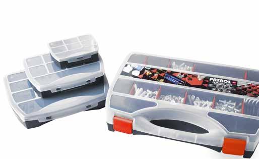 Compartments thanks to which, all small accessories kept in the organiser will always be in their right place.