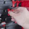In turn, a set of dedicated holders is a perfect solution for storing different tools.