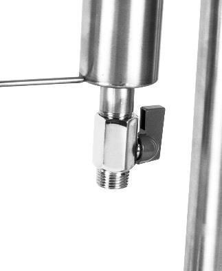 druciaków lub proszków czyszczących) 1. Termometr analogowy zainstalować w pokrywie pojemnika (w mniejszym otworze).