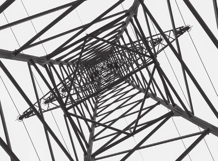 galvanized steel structures for supporting high tension power lines - series N25, Y25, Y52, Z52; Steel support structures and galvanized