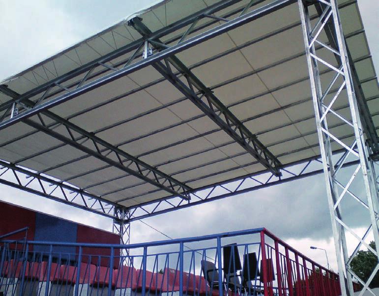 structures); Galvanized / painted steel structures for gas stations